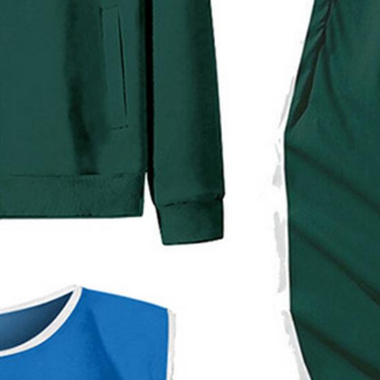 Комплект из 3 предметов Костюм для косплея Толстовка на молнии Куртка Брюки на кулиске с жилетом Корейский игровой спортивный костюм для женщин мужчин Спорт Бег Тренажерный зал