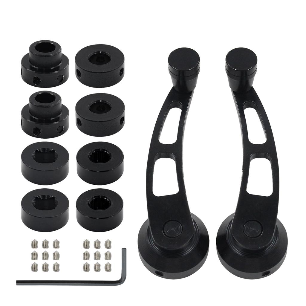 Window Crank Handle Winder Universal Car Wagon Door Window Crank Handle Winder 1 Pair Black