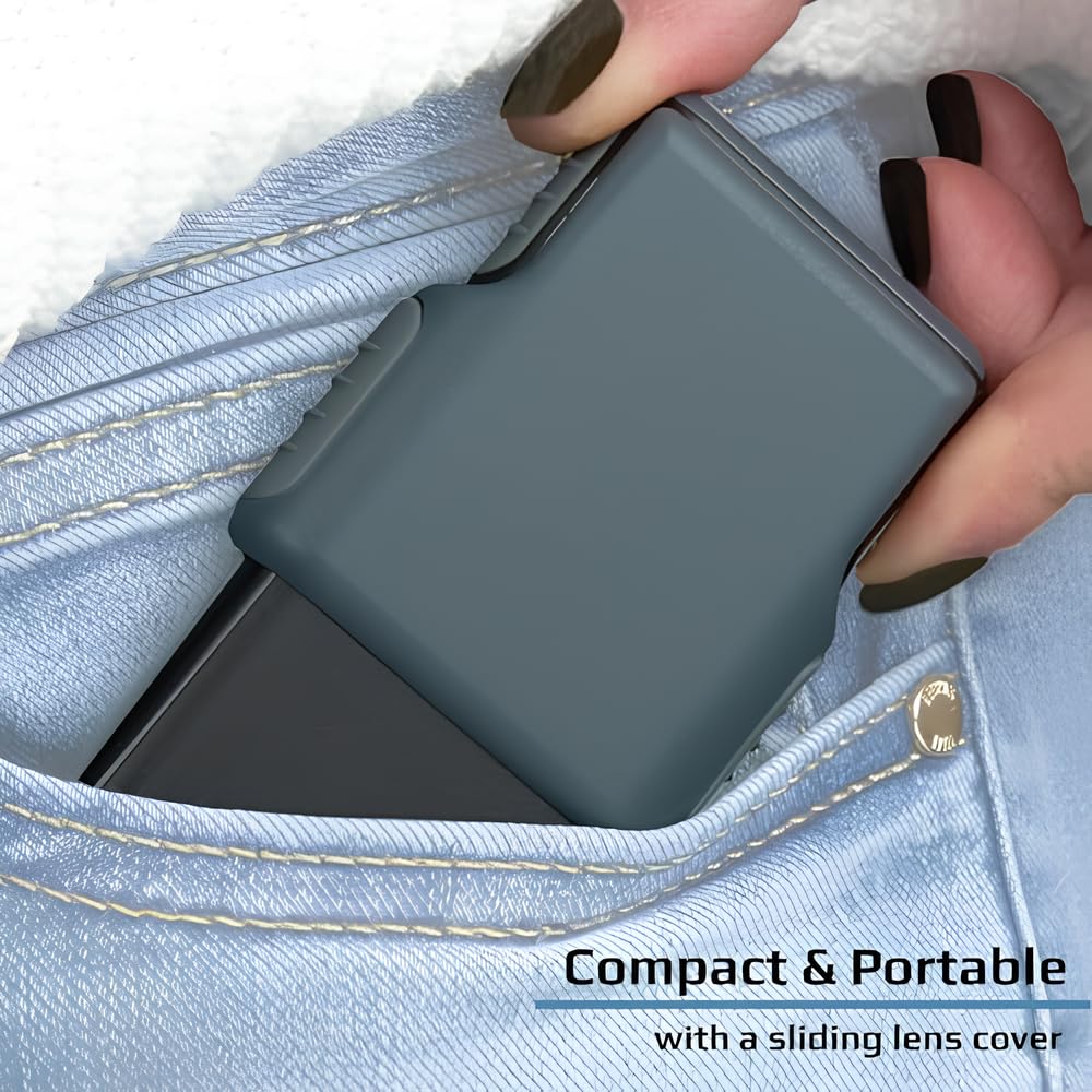 Mini Bright LED Handheld Sliding 5x Magnification Magnifier, Type, (PO-55)