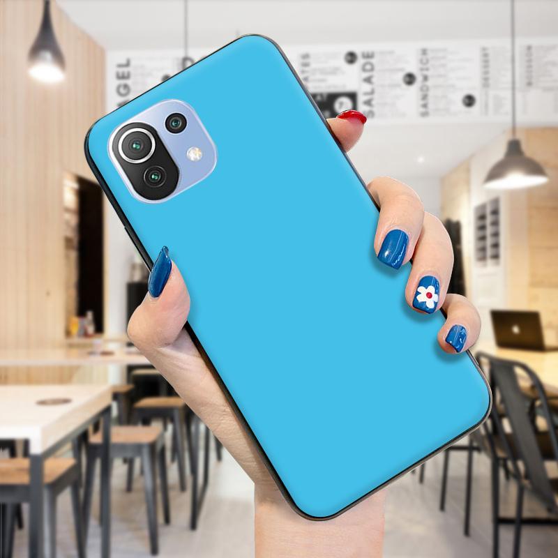 Сплошной цвет простой мягкий чехол для телефона противоударный силиконовый защитный чехол из ТПУ для Xiaomi Redmi