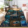 Whale Shark Collage Pattern Rug Floor Mat for Living Room or Bedroom Soft and Comfortable Carpet a Gift for Birthday and Holiday.
