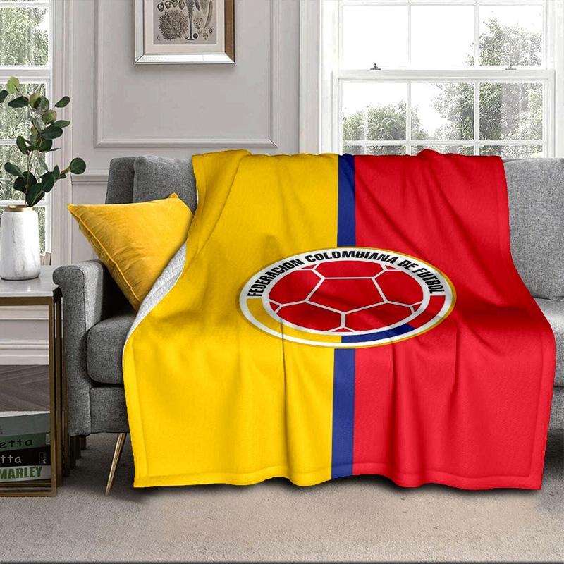 Colombian national football team Portable Blanket/Soft Blanket Bedding Blanket Suitable for Travel Camping Living Rooms Offices Sofas Fan Gifts