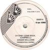 7inch Record GINGER WILLIAMS - Oh Baby Come Back BB001 BB Records UK Reggae, Ska & Dub Used