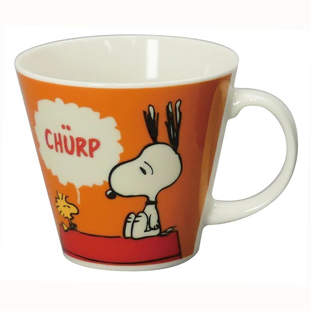 PEANUTS Comic Retro Mug Birthday Yamaka (Snoopy) (Orange) 340ml, Gift, Gift, Women's, Tableware, Shoten, SN2701-11