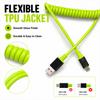 111 Вт Весенний USB Type-C Кабель PD Быстрая Зарядка Зарядное Устройство для Телефона Дата-Кабель Для iPhone Samsung Xiaomi USB C на USB C Провод Быстрой Зарядки