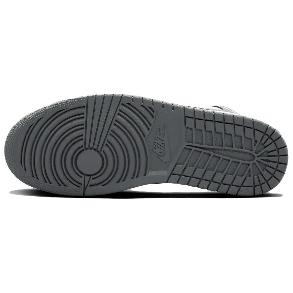 Air Jordan 1 Mid Iron Grey Men Sneakers Black White DQ8426-001