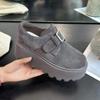 Platform Women Suede Loafers Casual High Heels Sneakers Shoes 2025 Trend Running Sport Shoes Winter New Travel Zapatos Mujer