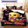 3PC Custom Name Butterflies Bedding Set Printed  Bedding Set Duvet Cover Closure Includes 1 Duvet Cover & 294 Pillowcases for Bedroom