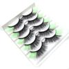 5 pairs/Tray Flexible Volume Colorful Eyelashes Long Makeup Party Lashes  Festival