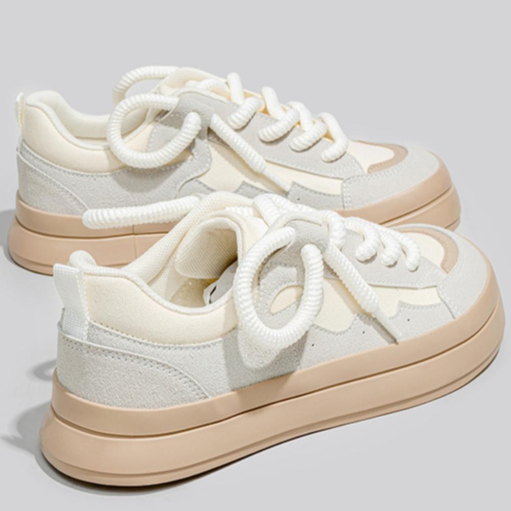 Warrior Back Little White Shoes Women's Low-top Thick-soled Breathable Casual Shoes Retro Board Shoes