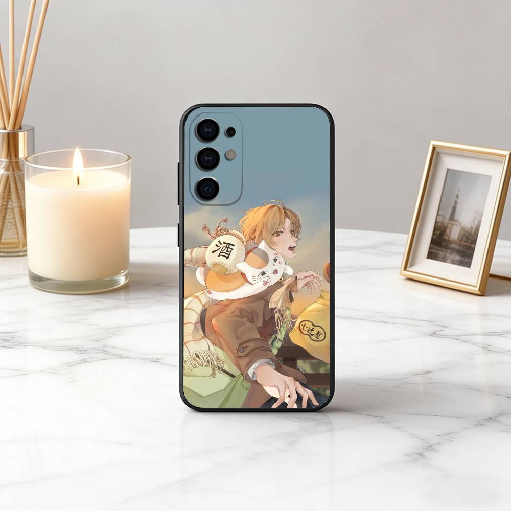 Чехол для телефона Takashi N-Natsume's Book of F-Friends для Samsung S25, S24, S21, S22, S23, S30, Ultra, S20, Plus, Fe, Lite, Note, 10, Черный чехол
