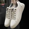 Genuine Leather Men Sneakers New Style Casual Shoes Trend Versatile Skate Shoes Korean-style Outdoor Footwear Leisure Walk Flats