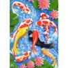 Набор для вышивки крестом «сделай сам» Алмазная картина 5D Картина Кои Цветок Пруд WOWDECOR Полная дрель DIY Алмазная картина по номерам Набор для масляной живописи, (Рыбы)