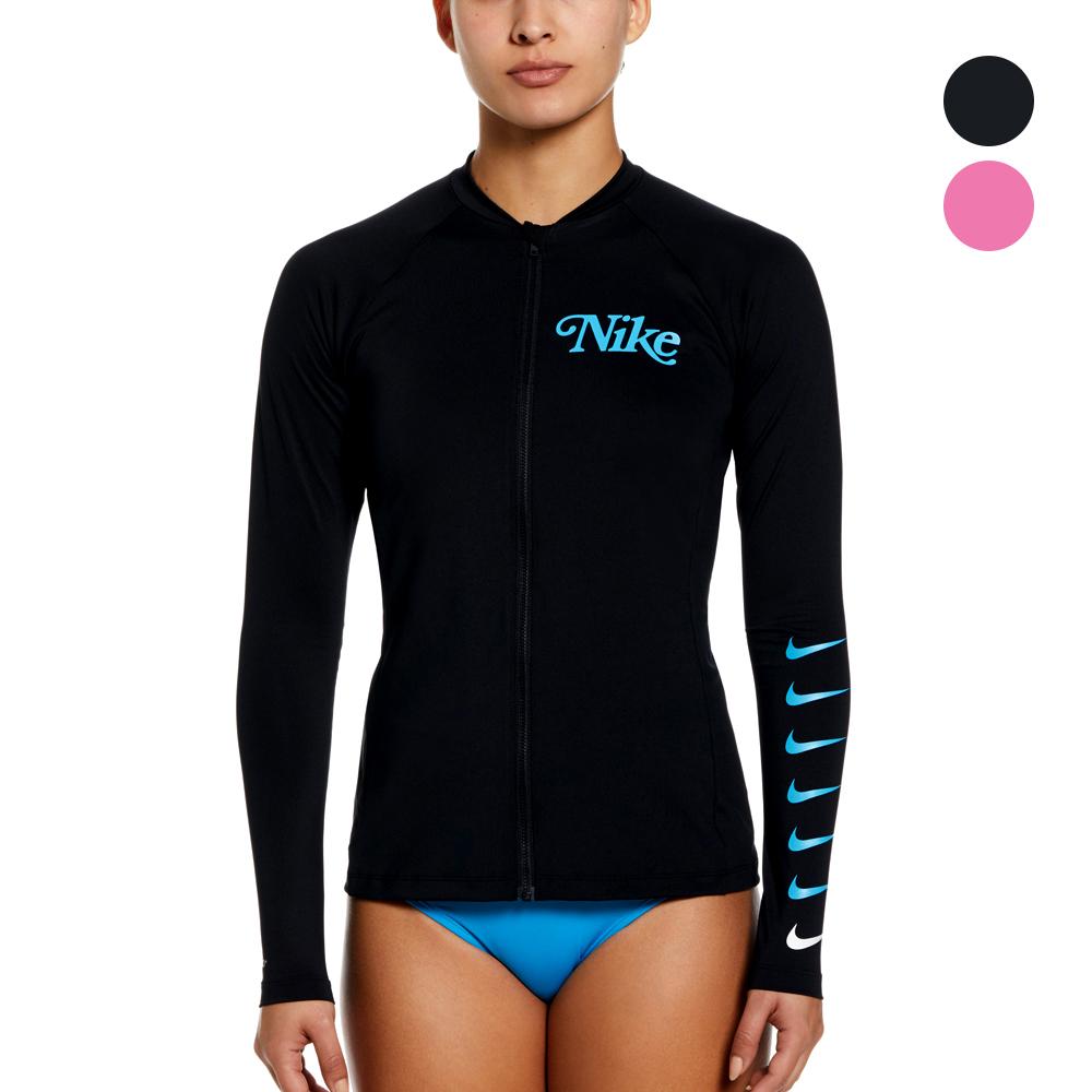 Nike SWIM Женский рашгард Legacy с молнией по всей длине, с длинным рукавом, Hydro Guard Nessd356 Выберите 1 из 2