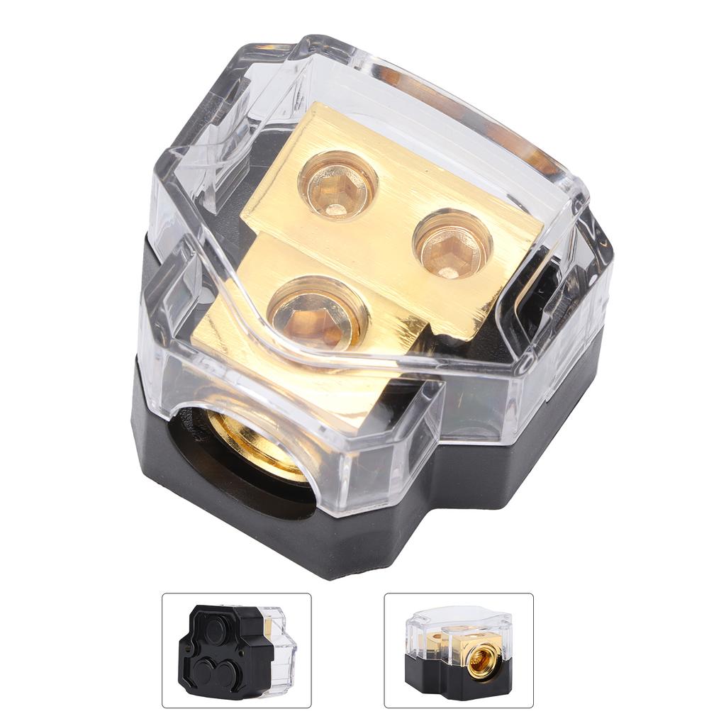 Автомобильный 1X2GA вход 2x4GA выход блок распределения питания держатель предохранителя модификация усилителя чистая медь