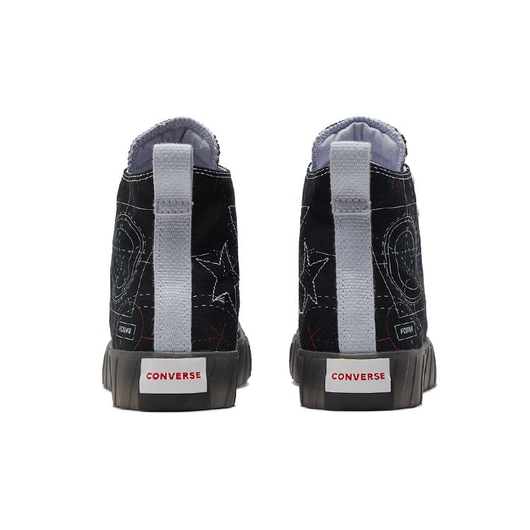 Converse Удобные Универсальные Высокие Кеды из Канваса Унисекс кеды Черные 173207C