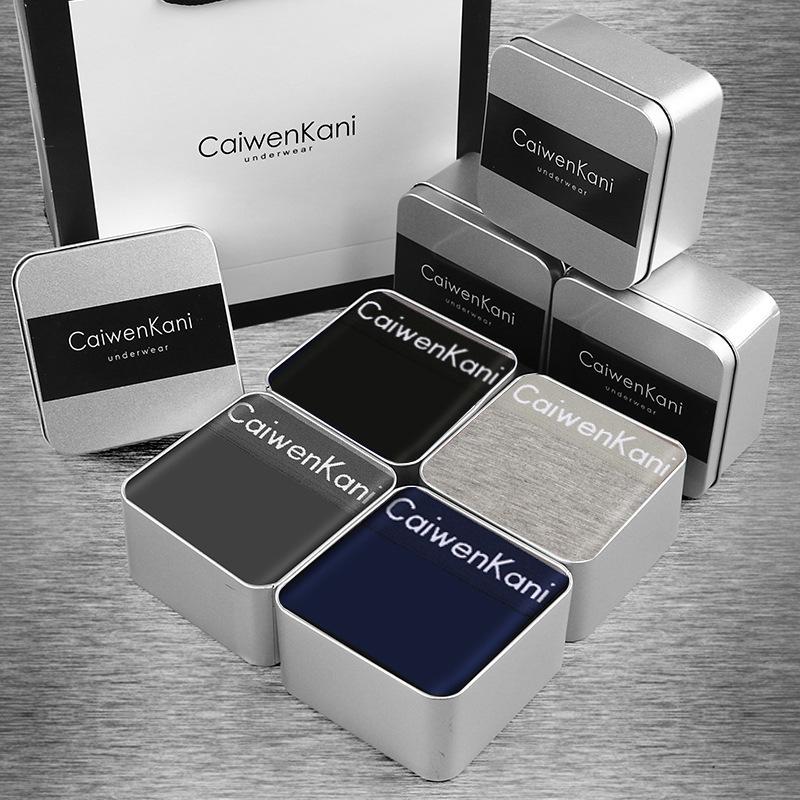 Мужские трусы-боксеры из дышащего чистого хлопка, модала, Cckgraphene, тонкие короткие брюки, подарочная коробка высокого класса