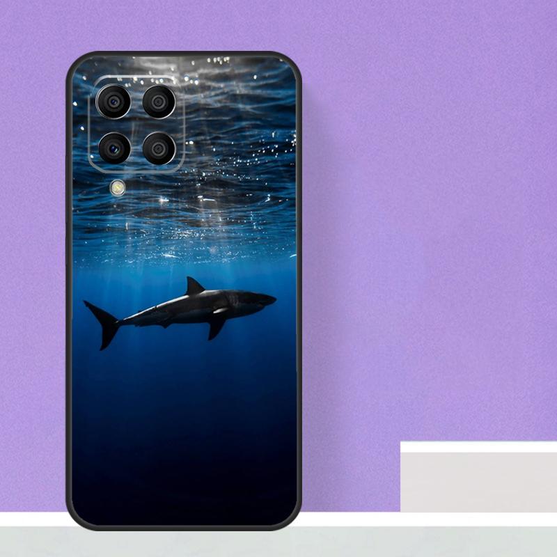 Акула океанская рыба для Samsung Galaxy M13 M33 M53 M12 M32 M52 M14 M34 M54 M20 M51 M21 M30s M31s M15 M55 чехол