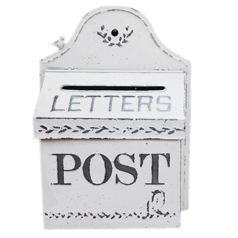Уличный садовый ретро почтовый ящик декоративный настенный металлический почтовый ящик в деревенском стиле