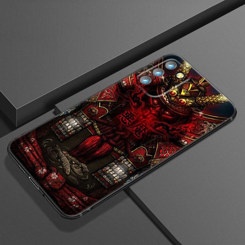 Модный чехол для телефона Samurai Demon для Samsung Galaxy S20 S21 FE S22 Ultra S10 Lite S10E S9 S8 Plus S7 Edge, мягкий черный чехол из ТПУ