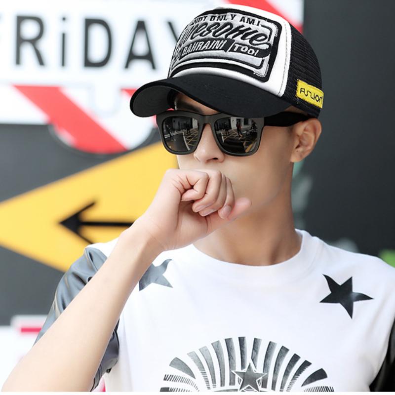 ZEXIN Кепка с утиным языком, весенняя модная кепка с приливом, шляпа от солнца, бейсболка с шлифованными краями, дышащая сетчатая кепка