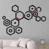 24pcs Hexagon 3D Mirror Wall Stickers Bedroom Creative Self Adhesive Decoration Honey Comb Waterproof Stickers Home Decor
