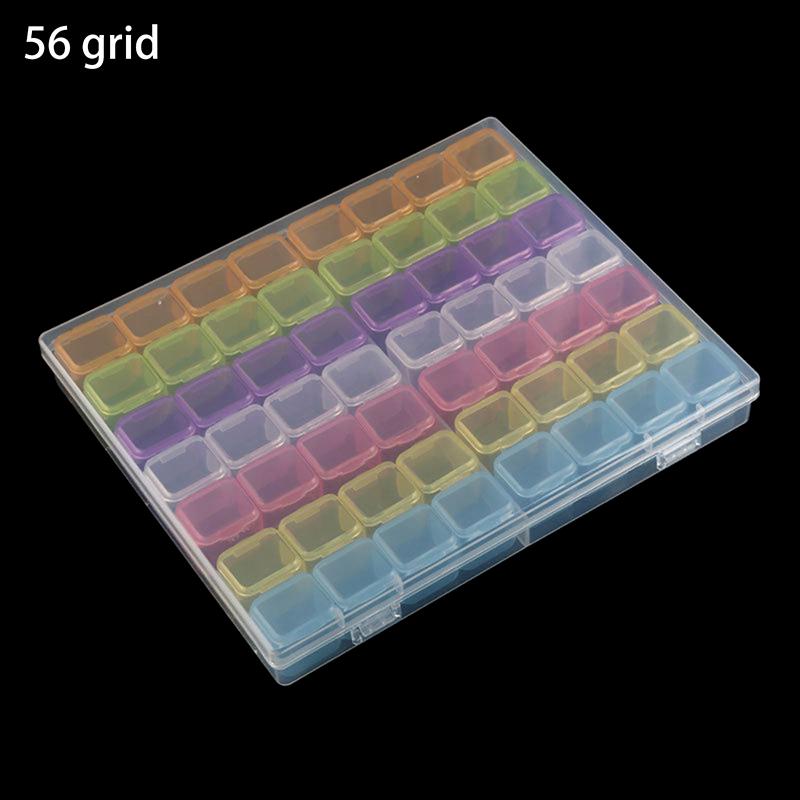 28/56 сеток, ящик для хранения ювелирных изделий с бриллиантами своими руками, прозрачные сетки, инструменты для дизайна ногтей, футляр для хранения бусин, органайзер