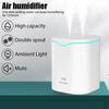 2000ML Winter Air Humidifier Double Spray Port Essential Oil Aromatherapy Humificador Cool Mist Maker Fogger Purify Home Office