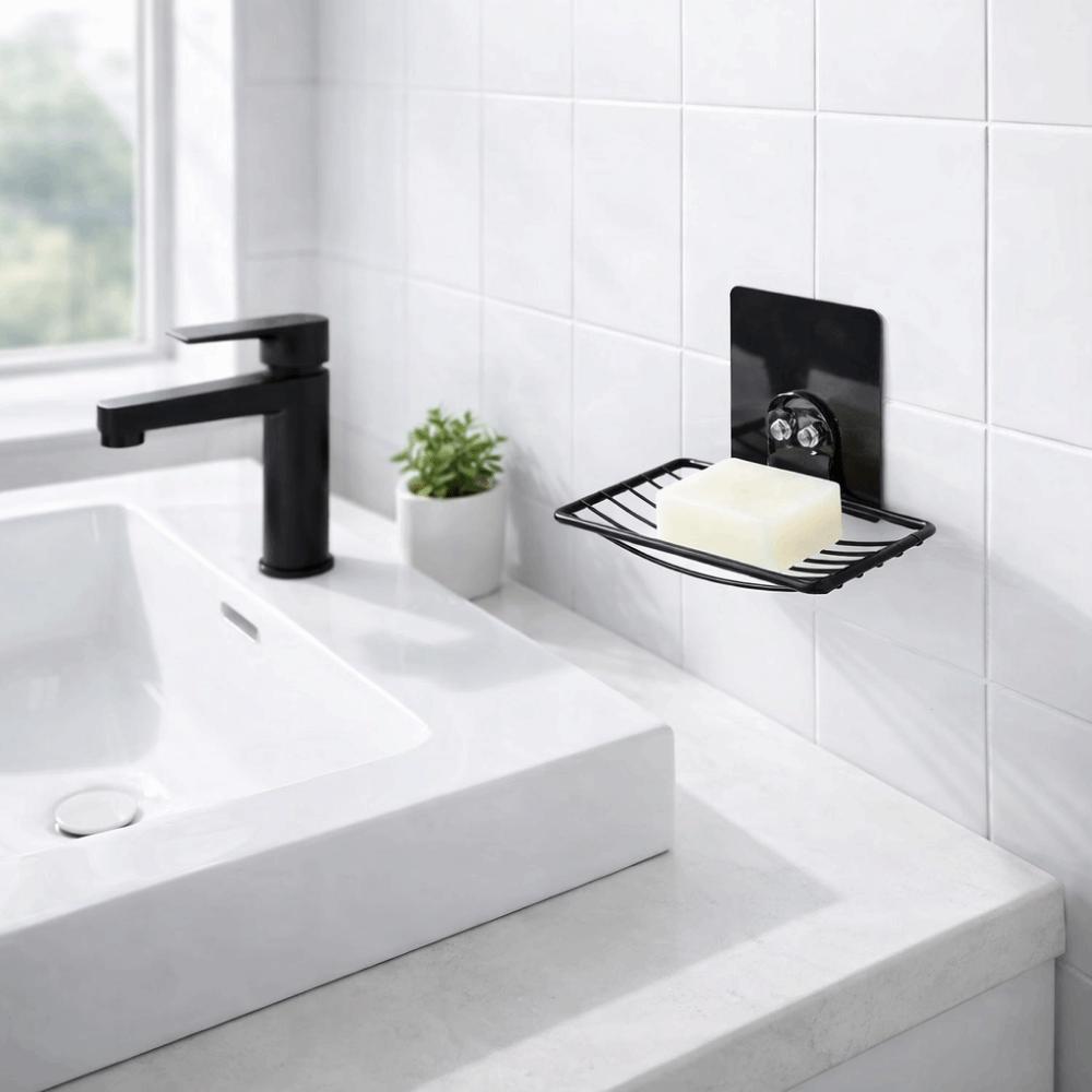 Self-Draining Stainless Steel Soap Rack Wall Hanging Wall Mounted Soap Holder Bathroom