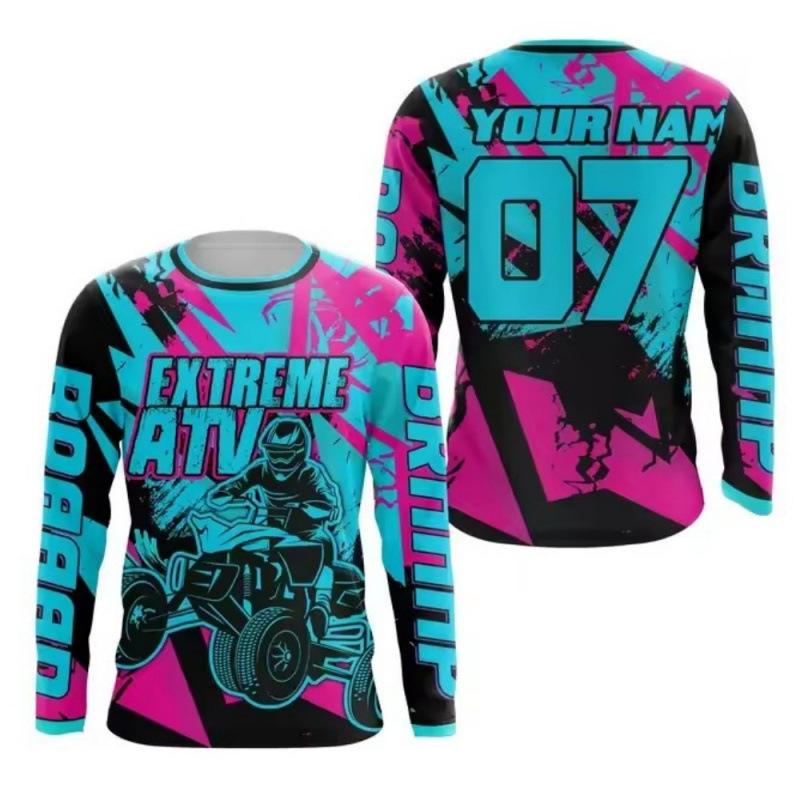 Повседневные мужские футболки с длинным рукавом, напечатанные в 3D, костюм для езды на мотоцикле по бездорожью - мягкая полиэстеровая ткань средней эластичности, одежда для весны и осени