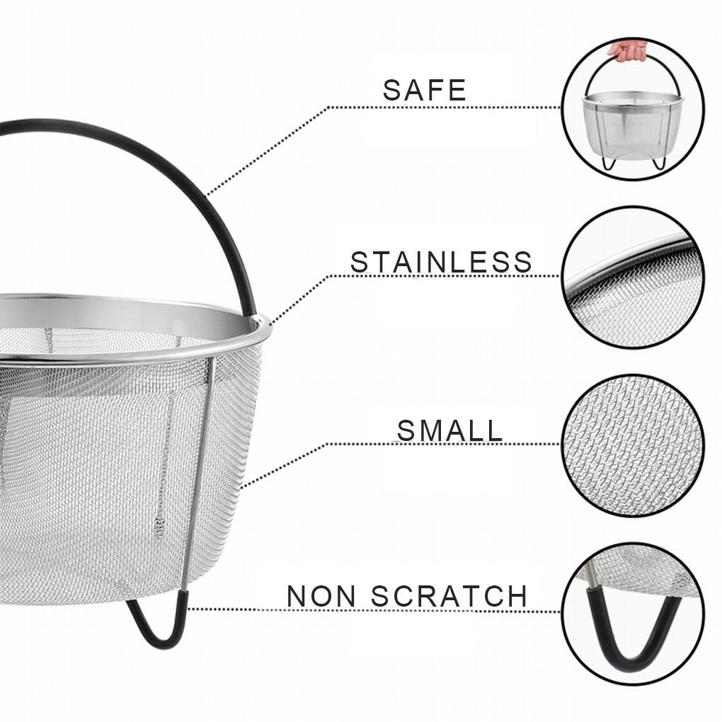 Аксессуары для корзин-пароварки из нержавеющей стали Инструмент для приготовления овощей на пару