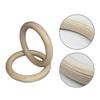 Wooden Gymnastic Rings Gym Training Ring Equipment For Body Strength Training