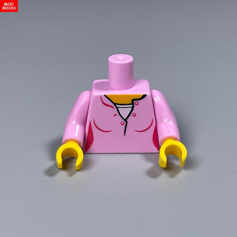 Нетоксичный 8 шт. Moc Кирпичи Торс Костюм 4 см Фигурка Часть Руки Кисти Поварская Ткань Строительные Блоки Игрушки Для Детей Рождественские Подарки