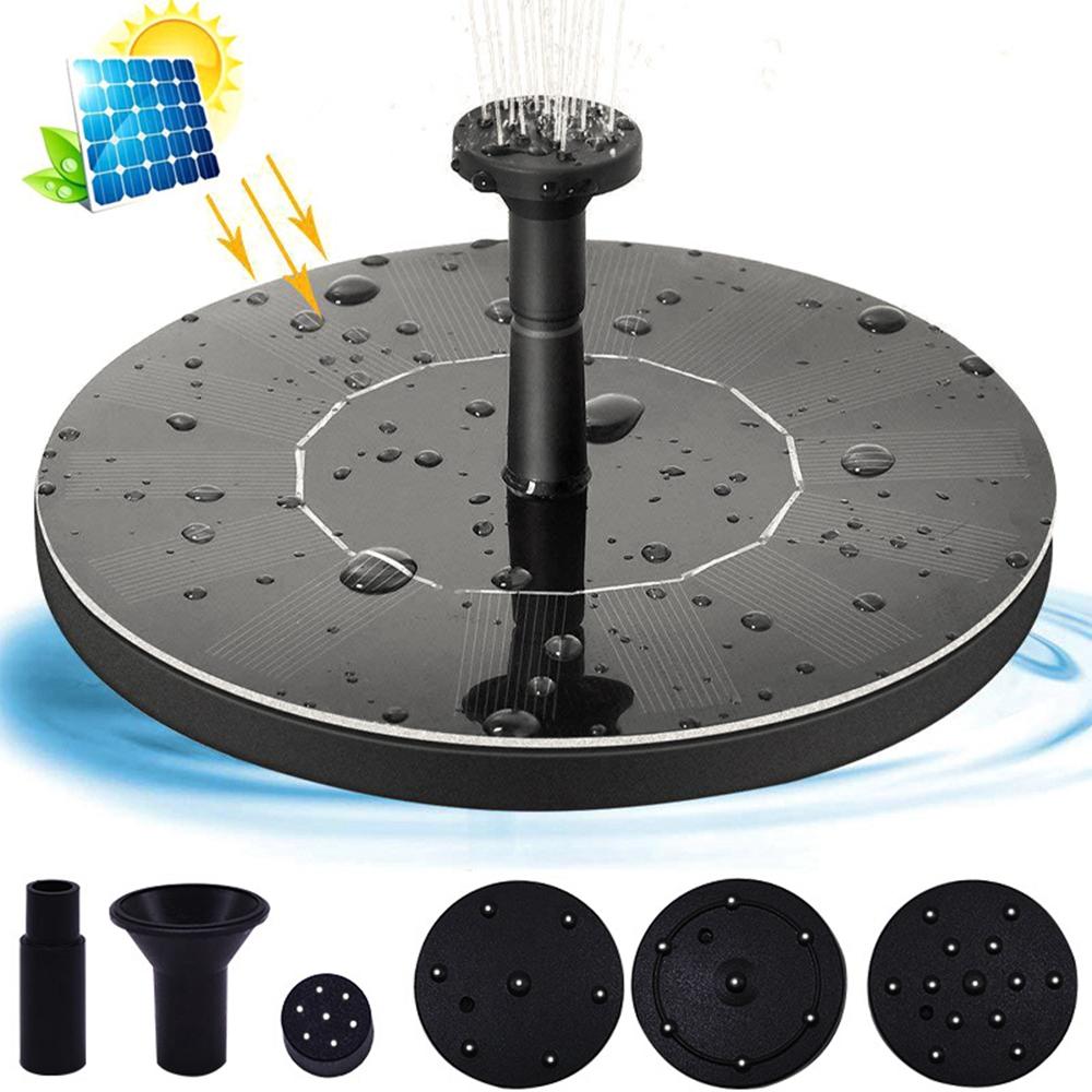 Floating Solar Powered Pond Pool Home for Bird Bath Solar Fountain Fountain Garden Decor Water Pump