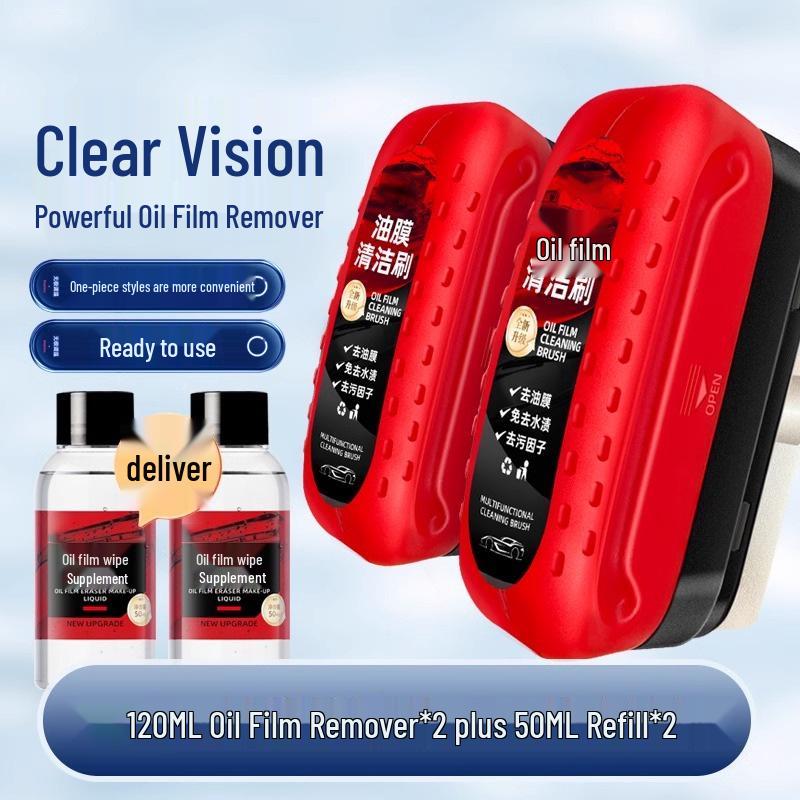 Скруббер масляной пленки: Мощная щетка для очистки лобового стекла и стекол