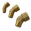 Круглый 1/8" 1/4" 3/8" NPT Внутренняя на Наружную Угольник 45 Градусов Латунный Блок Фитинг Трубный Соединитель Вода Газ Топливо