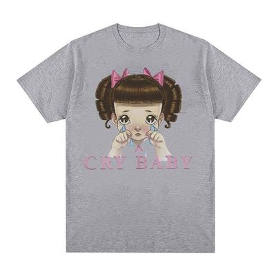 Футболка с рисунком Melanie Martinez Cry Baby, мужская и женская милая модная футболка в стиле ретро в стиле Харадзюку, футболка большого размера из 100% хлопка
