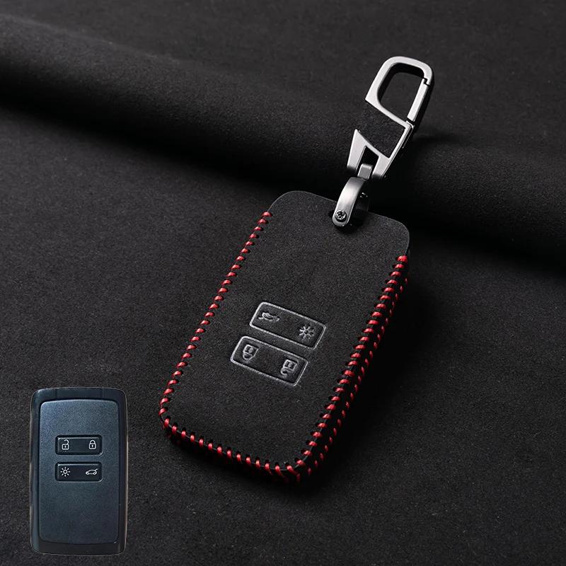 Кожаный чехол для автомобильного ключа для Renault Captur Koleos Kadjar Arkana Megane Dacia Duster Sandero Stepway, чехол для умного пульта дистанционного управления
