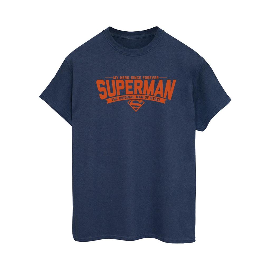 DC Comics Womens/Ladies Superman Hero Dad Cotton Boyfriend T-Shirt