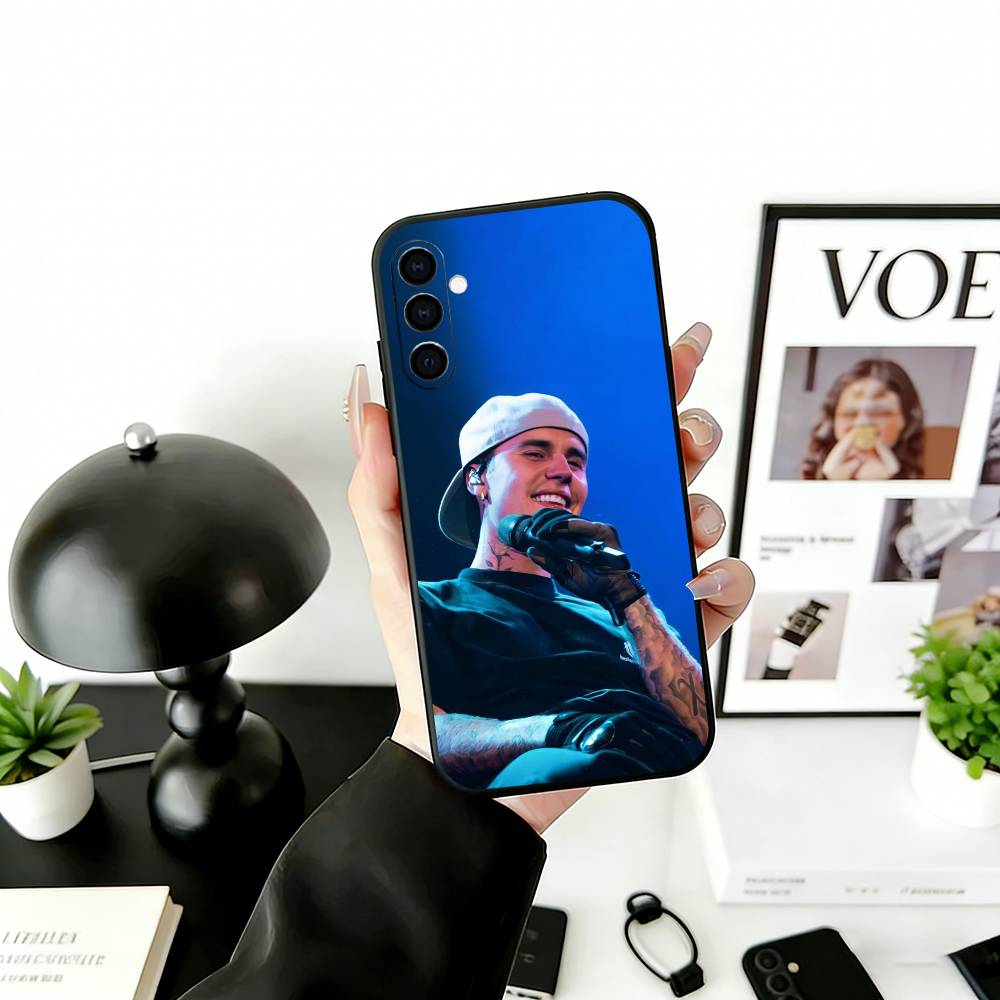 Чехол для телефона S-Singer Beliebers Черный Силиконовый Мягкий Для Samsung Galaxy A73,A72,A71,A70,A53,A52,A51