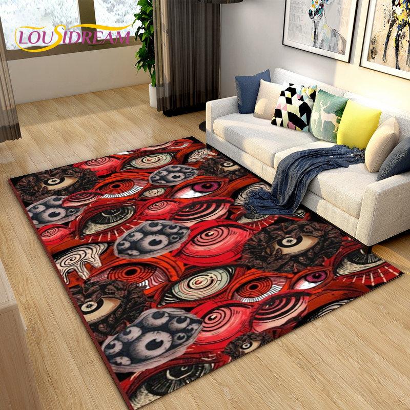 Коврик «Древо жизни» от сглаза, ковер «Хамса Пальма Мандала» для украшения гостиной, детский игровой нескользящий напольный коврик