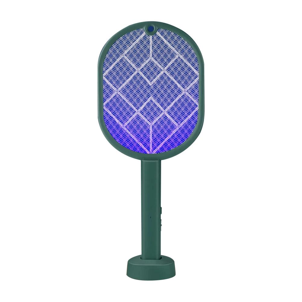 Fly Swatter 2-in-1 Mosquito Racket Insect Killer USB Charging Protective Net Household Supplies for Home Bedroom Living Room