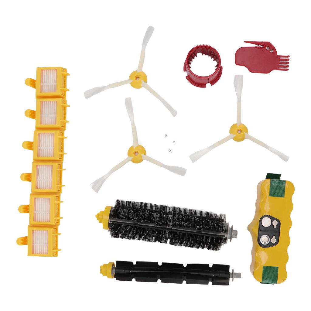 Комплект фильтров для аккумуляторной батареи 3500 мАч 14,4 В NiMH для пылесоса Roomba с боковой щеткой, фильтр для основной щетки