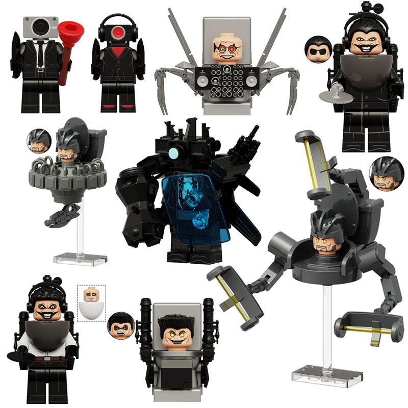 KDL825 НЛО строительные блоки Титан TVman Оператор Speakman Monitorman Gman Detainer Astro Цифры Кирпичи Игрушки