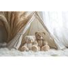 Boho Pampas Teddy Bear Photography Background Balloons Arch Tent Decor Cake Smash Baby 1st Birthday Indoor Photocall Backdrops