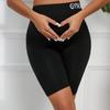 Summer 2023 High-Waist Maternity Yoga Shorts with Belly Support for Women