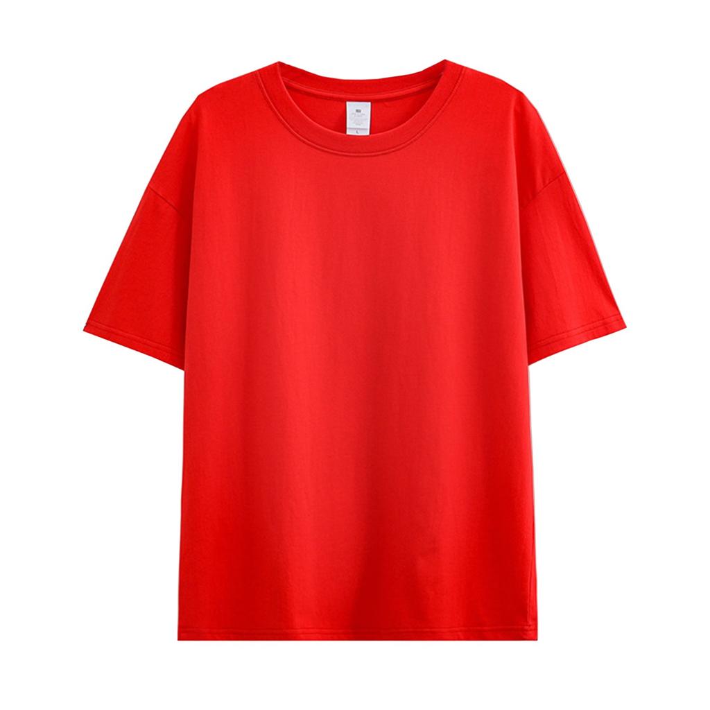 Ladies T-shirt Casual Loose Printed Round Neck Pullover Short Sleeve T-shirt Top