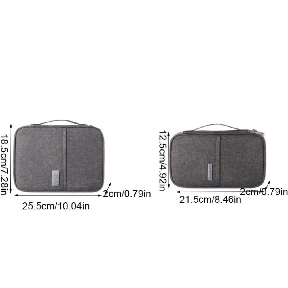 Large Capacity Passport Bag Solid Color Card Storage Bag Creative Travel Wallet Men