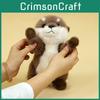 Otter Plushie Soft Rabbit Fur Stuffed Toy With Pp Cotton Filling For Kids Room