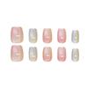 Gradients Cat Eyes Press on Nails Lightweight and Easy to Stick Fake Nail for Hot Girl Dress Matching